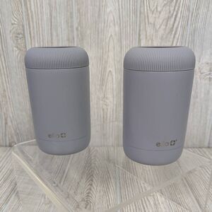 Ello Stainless Steel Can Coolers Set of 2 Gray 4-1 Can Cooler